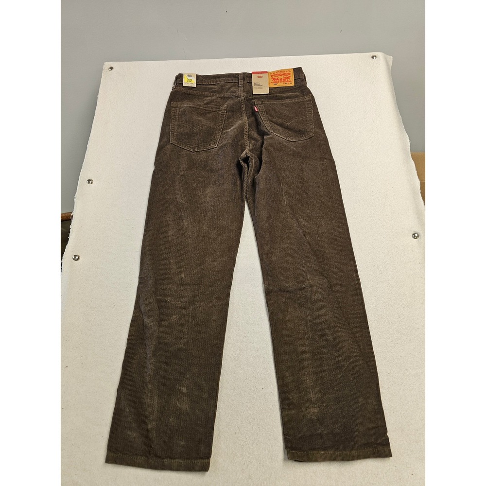Levis 565 Loose Straight‎ Corduroy Pants Mens 30x32 Brown Cords New